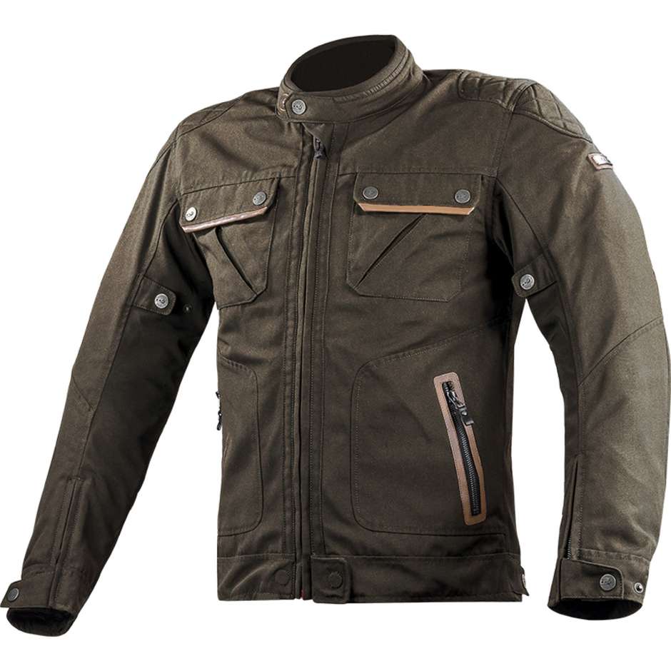 LS2 Bullet Man Brown Technical Vintage Motorcycle Sport Jacket