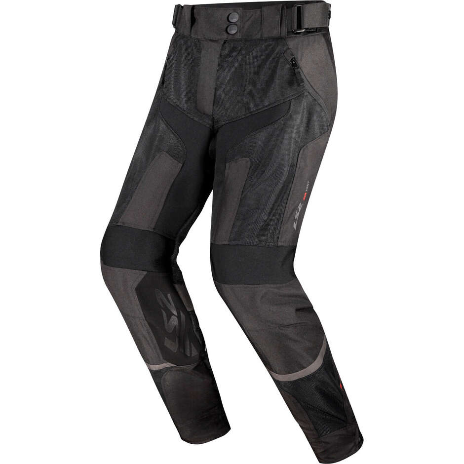 LS2 COMO AIR MAN Motorradhose Dunkelschwarz Grau
