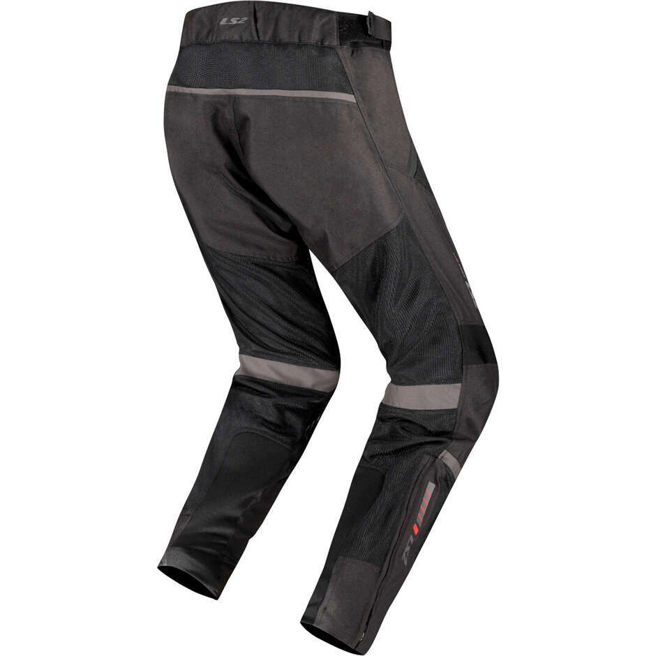LS2 COMO AIR MAN Motorradhose Dunkelschwarz Grau