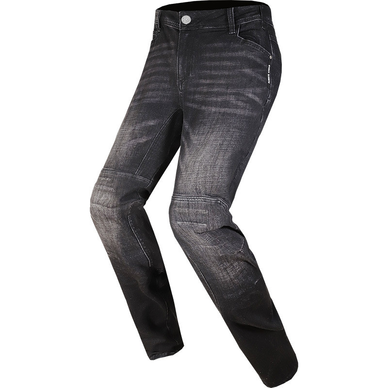 LS2 Dakota CE Pantalon de moto en jean noir avec fibres d'aramide