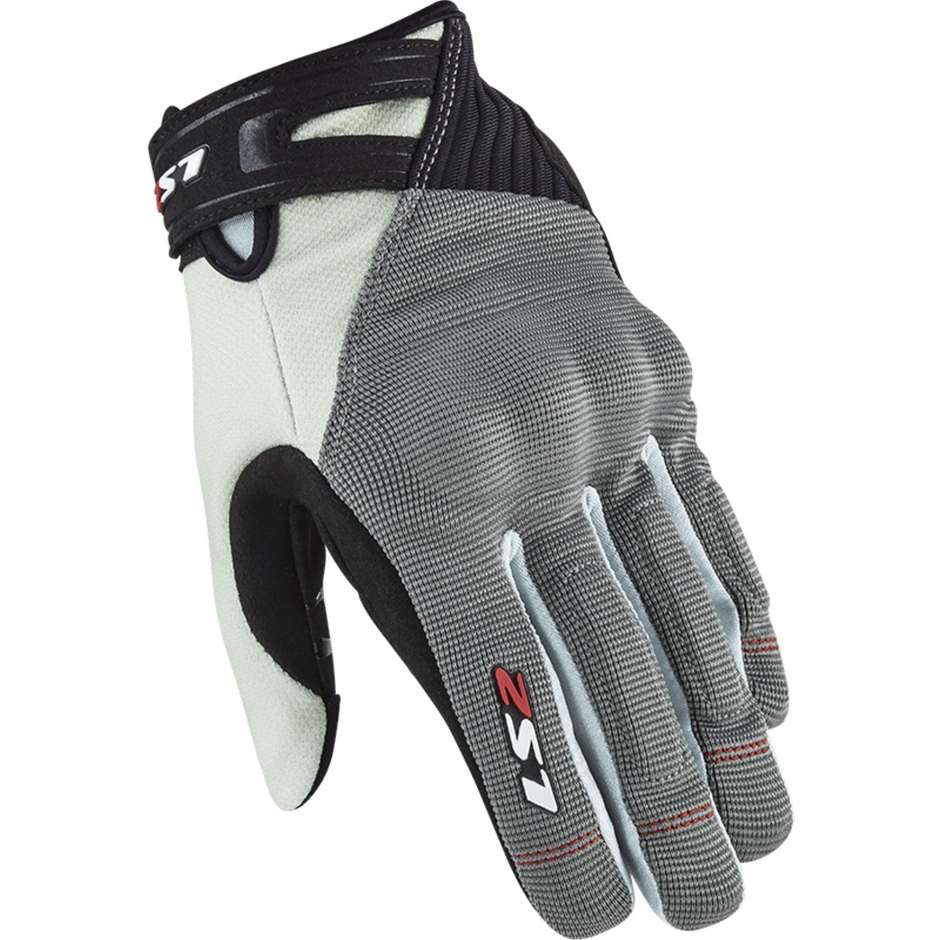 Ls2 DART 2 LADY Pearl Gray Motorcycle Fabric Gloves