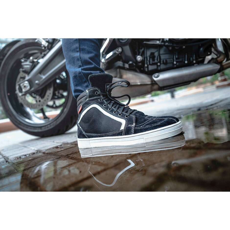 Ls2 DORON Motorcycle Sneakers White Black