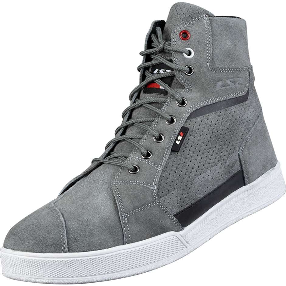 LS2 DOWNTOWN MAN Dark Gray Motorcycle Casual Shoes