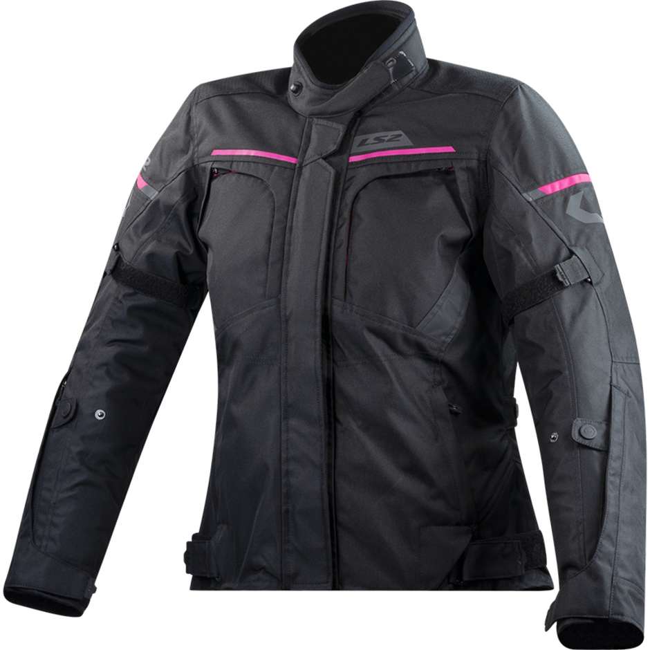 LS2 Endurance Lady Black Pink motorcycle jacket
