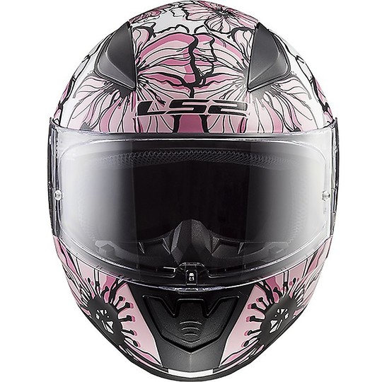 LS2 FF 353J Rapid Poppies Full Face Motorcycle Helmet