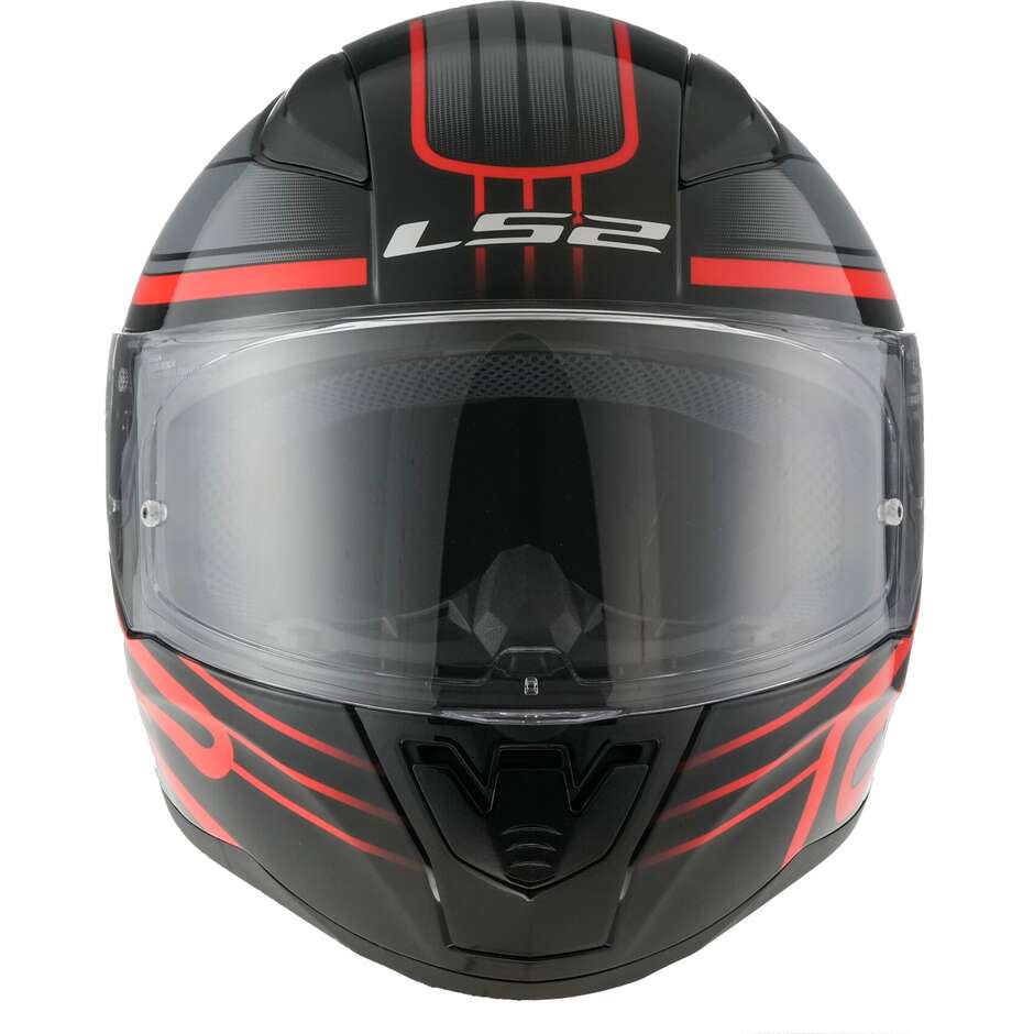Ls2 FF353 RAPID 2 Circuit Full Face Motorcycle Helmet Black Red