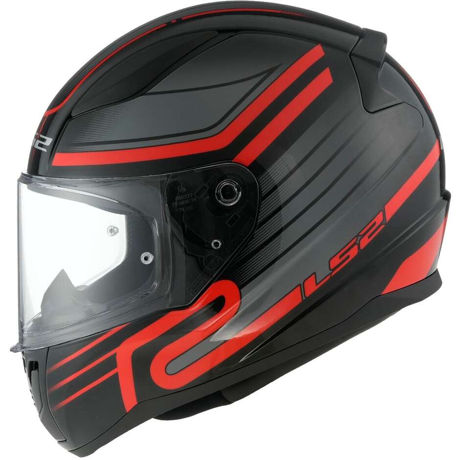 Ls2 FF353 RAPID 2 Circuit Full Face Motorcycle Helmet Black Red