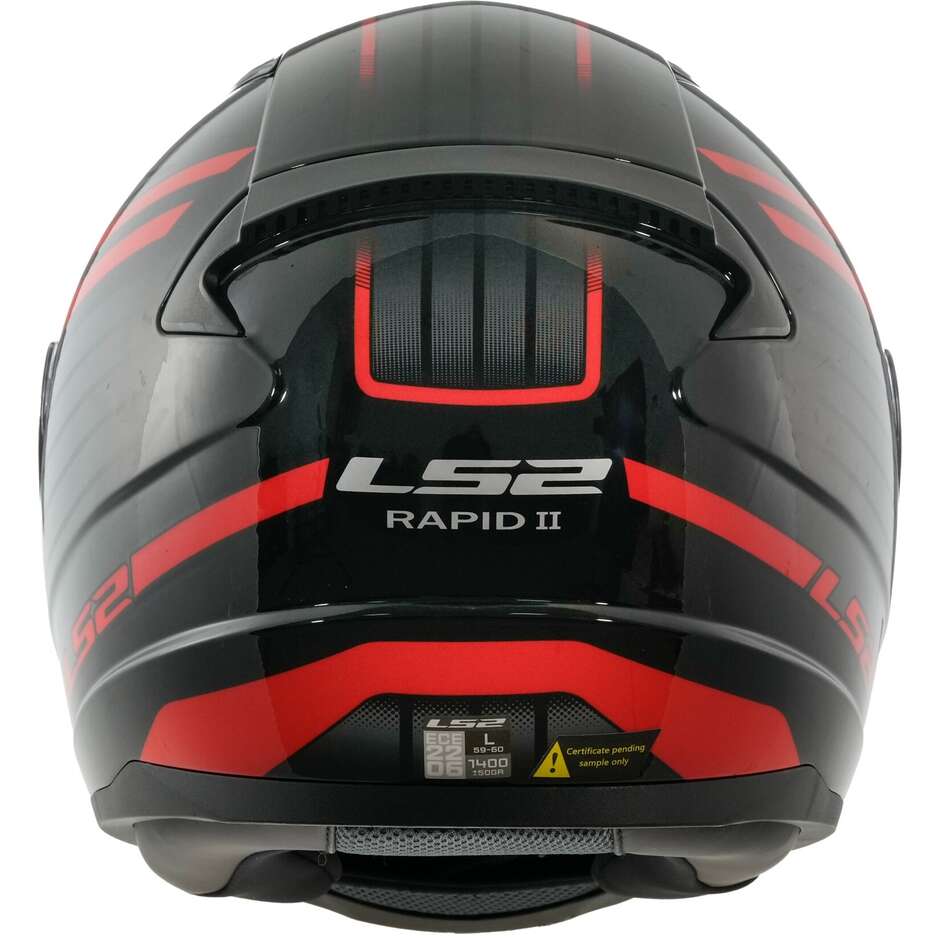Ls2 FF353 RAPID 2 Circuit Full Face Motorcycle Helmet Black Red