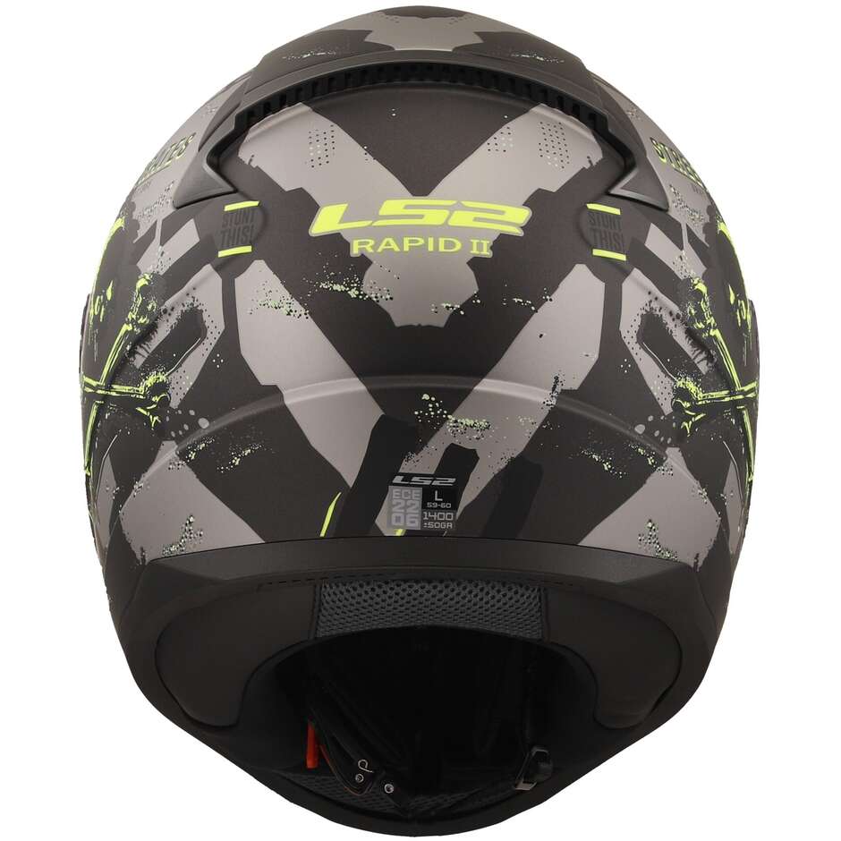 Ls2 FF353 RAPID 2 Pirates Matt Titanium Full Face Motorcycle Helmet