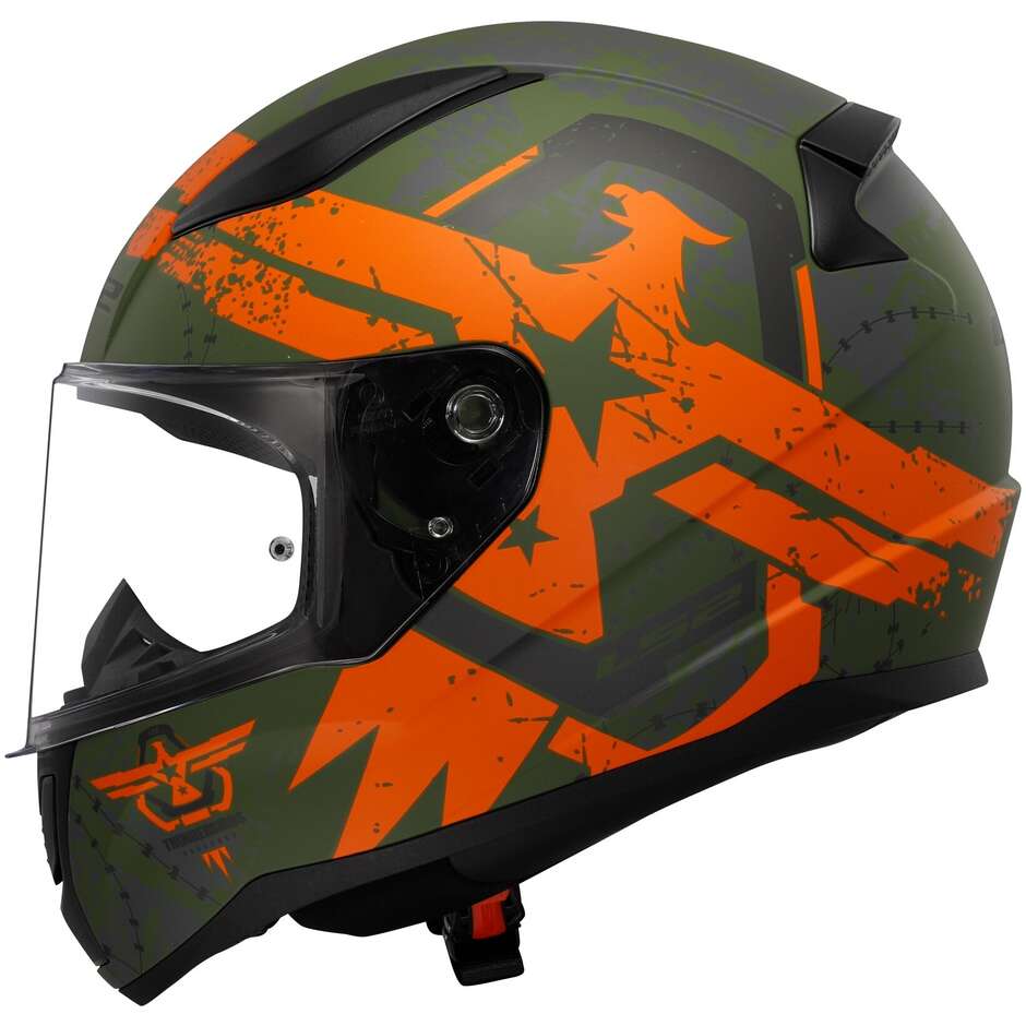 Ls2 FF353 RAPID 2 Thunderbirds Matt Orange Full Face Motorcycle Helmet