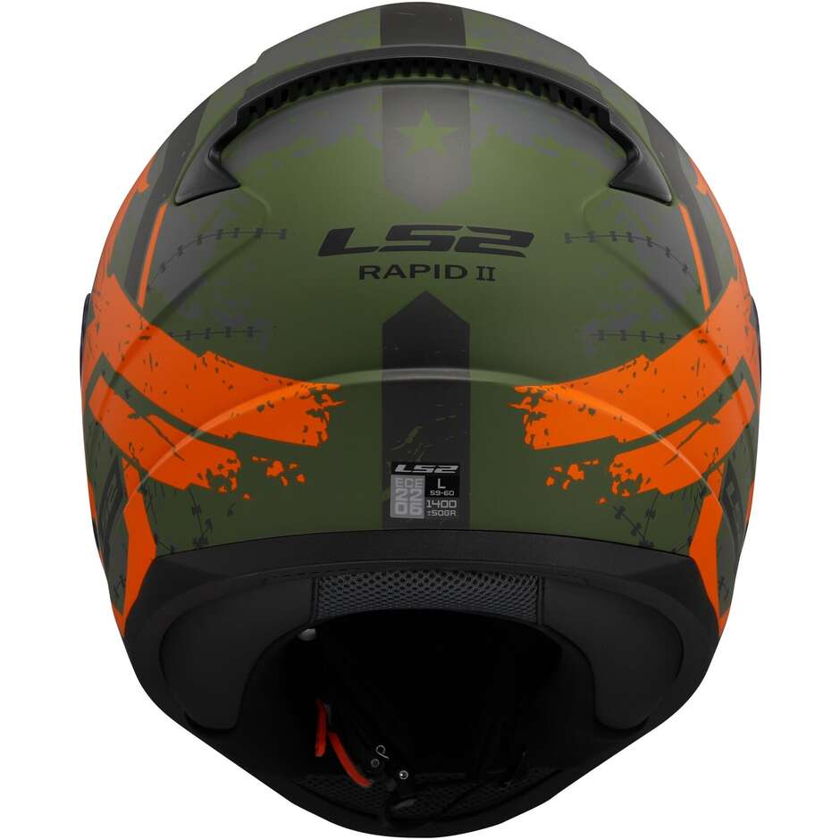 Ls2 FF353 RAPID 2 Thunderbirds Matt Orange Full Face Motorcycle Helmet