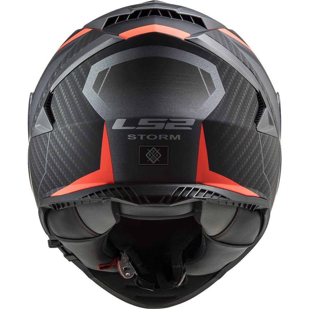 CASCO INTEGRALE LS2 FF800 STORM RACER TITANIUM FLUO ORANGE X