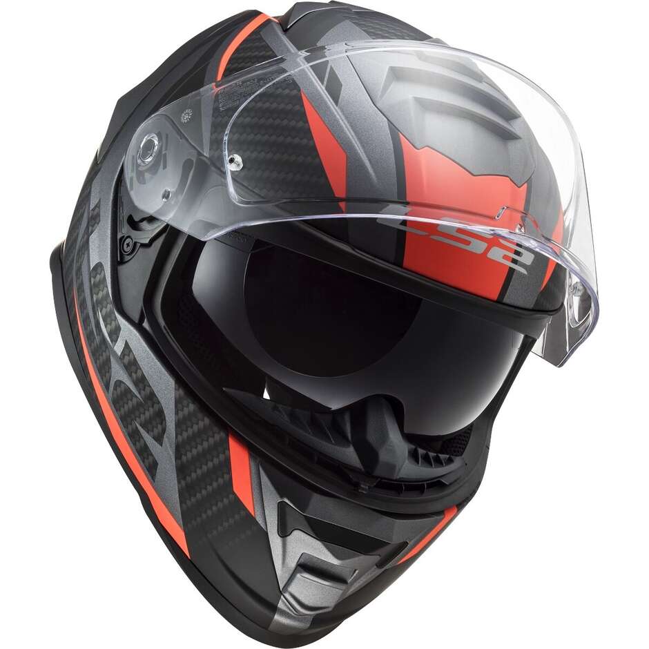 Ls2 FF800 STORM 2 RACER Integral-Motorradhelm Matt Titan Orange