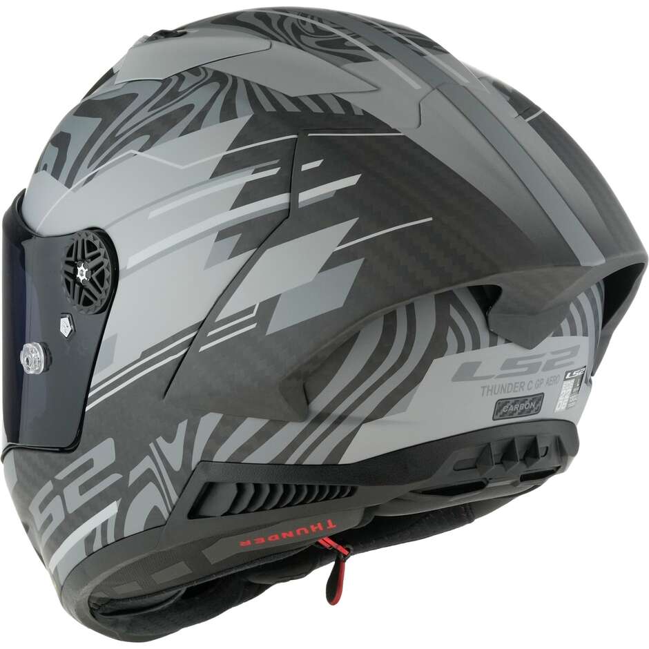 Ls2 FF805 THUNDER C GP POLAR Vollcarbon-Motorradhelm Mattschwarz