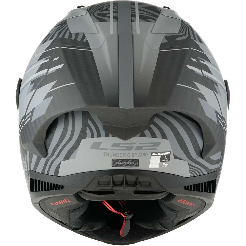 Ls2 FF805 THUNDER C GP POLAR Vollcarbon-Motorradhelm Mattschwarz