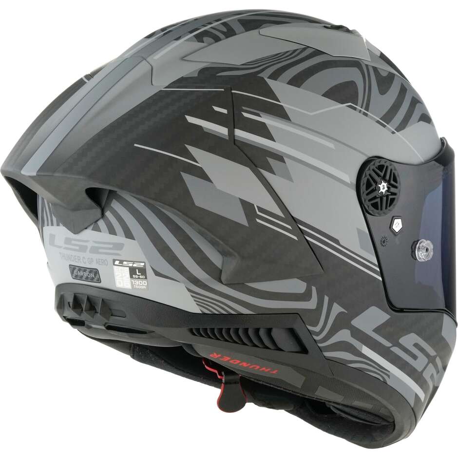 Ls2 FF805 THUNDER C GP POLAR Vollcarbon-Motorradhelm Mattschwarz