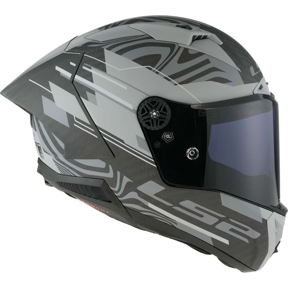 Ls2 FF805 THUNDER C GP POLAR Vollcarbon-Motorradhelm Mattschwarz