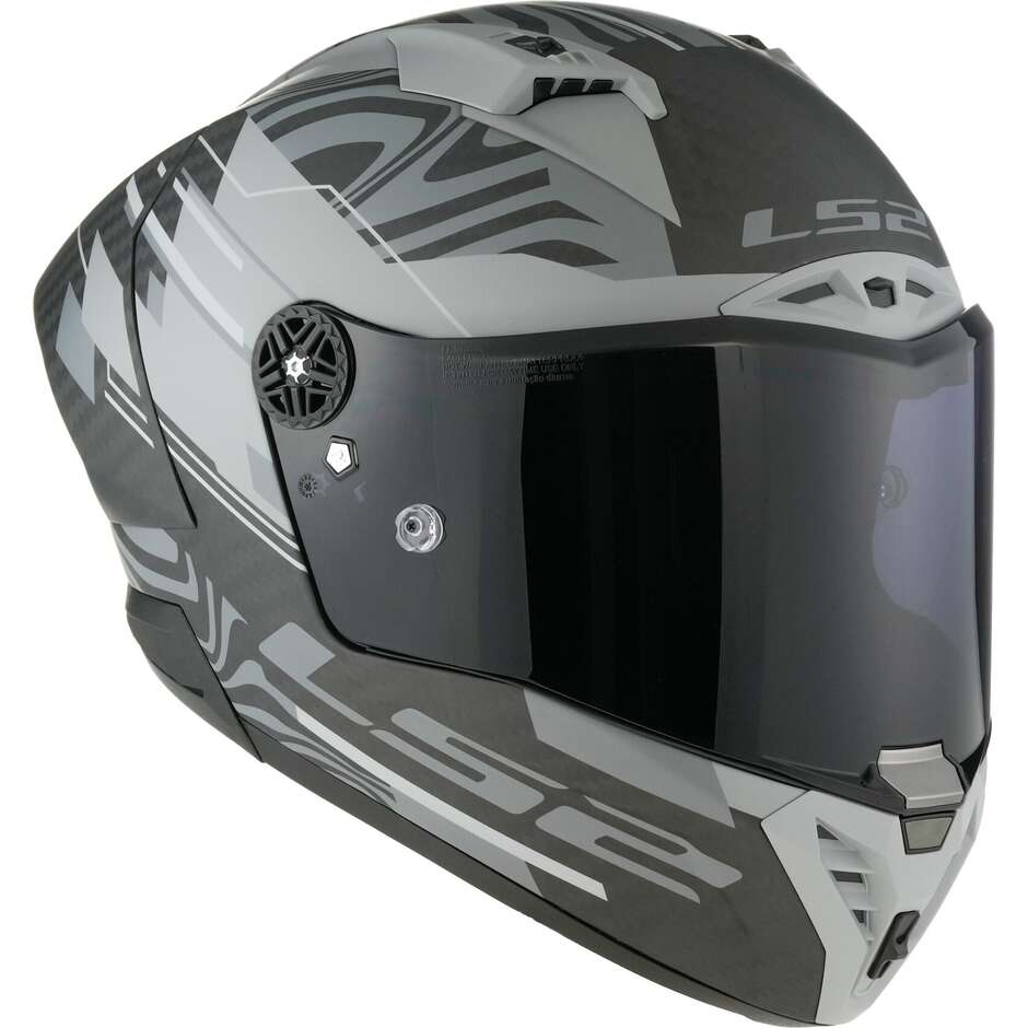 Ls2 FF805 THUNDER C GP POLAR Vollcarbon-Motorradhelm Mattschwarz