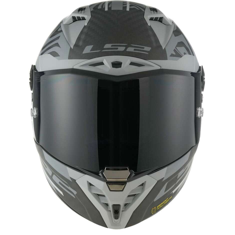 Ls2 FF805 THUNDER C GP POLAR Vollcarbon-Motorradhelm Mattschwarz