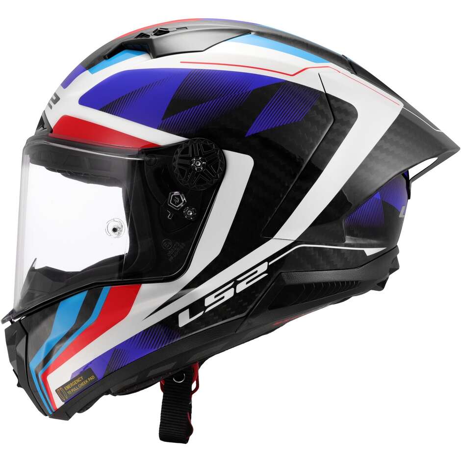 LS2 FF805 THUNDER GP AERO Full Face Motorcycle Helmet RAUTE Blue Red