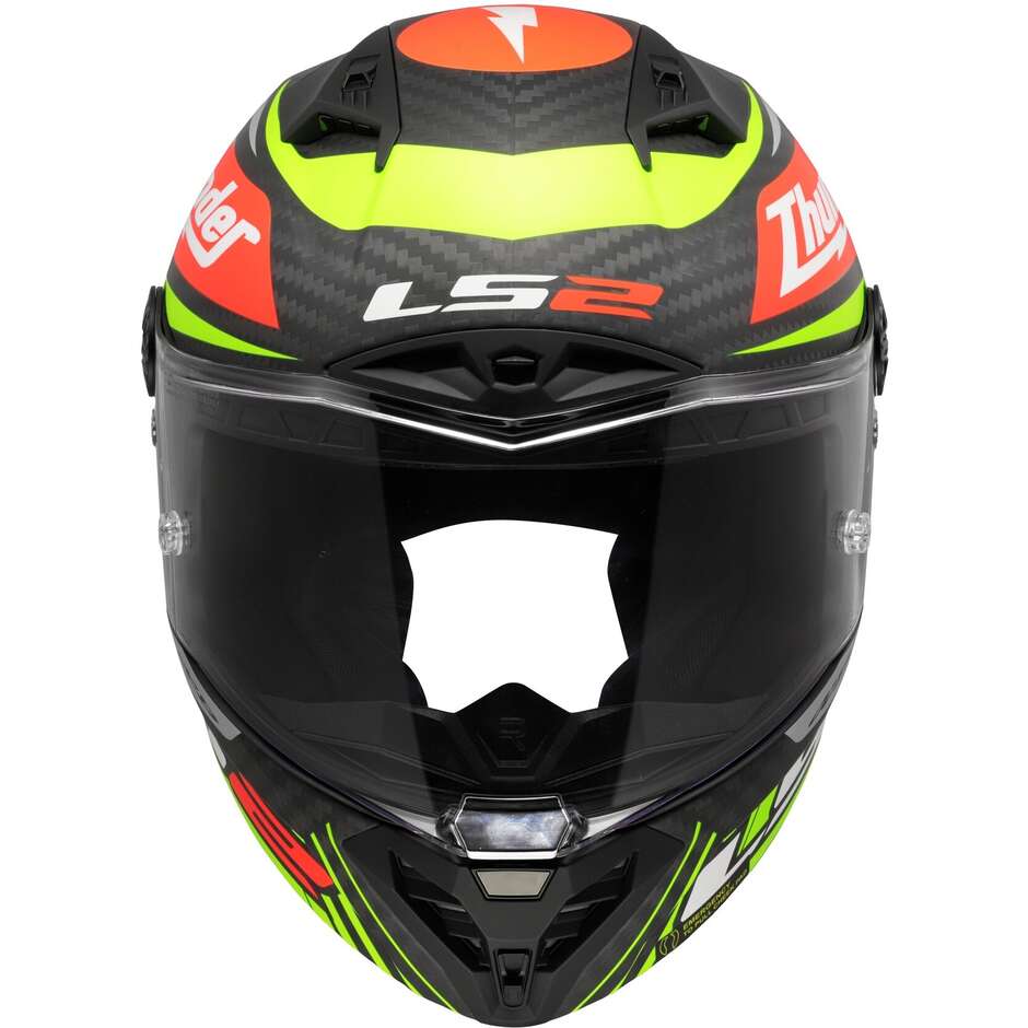 LS2 FF805 THUNDER GP AERO REPLICA Integral-Motorradhelm Schwarz