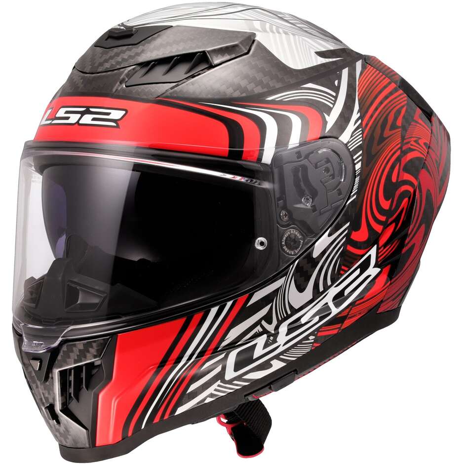 LS2 FF807 DRAGON ENTHUM Casque de moto intégral rouge