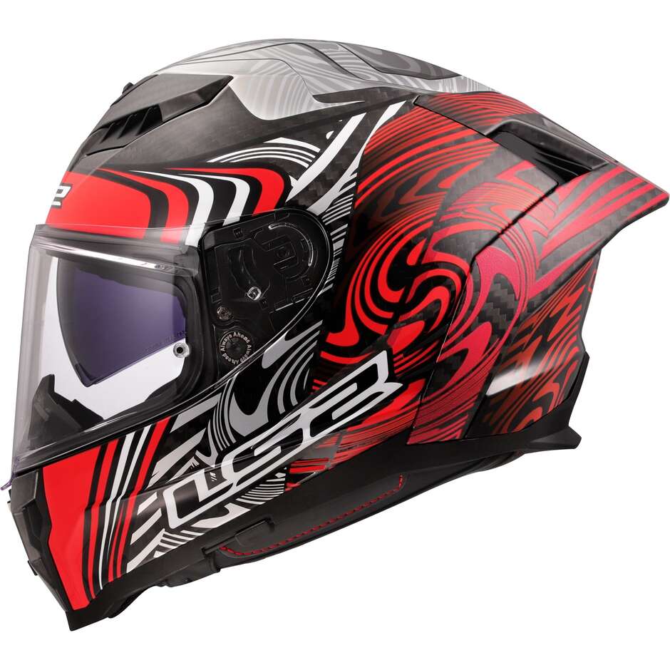LS2 FF807 DRAGON ENTHUM Casque de moto intégral rouge