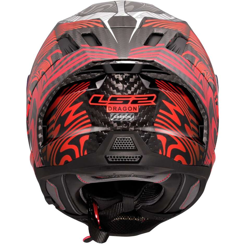 LS2 FF807 DRAGON ENTHUM Casque de moto intégral rouge