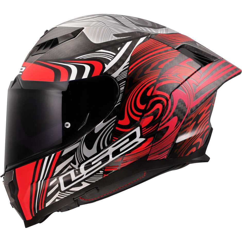 LS2 FF807 DRAGON ENTHUM Casque de moto intégral rouge