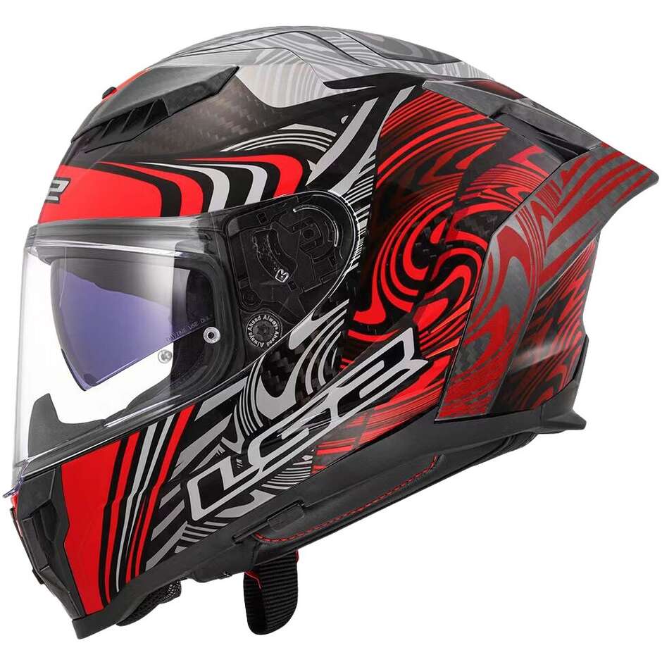 LS2 FF807 DRAGON ENTHUM Casque de moto intégral rouge