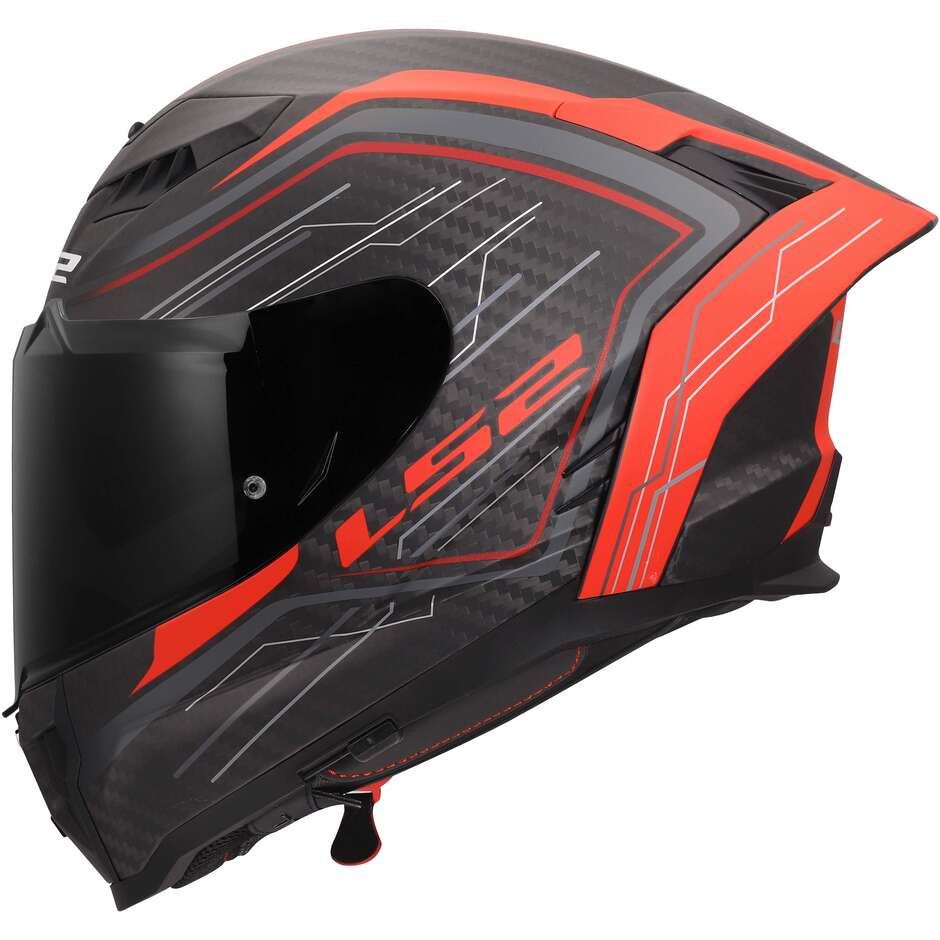 LS2 FF807 DRAGON SUBIC Full Face Motorcycle Helmet Red