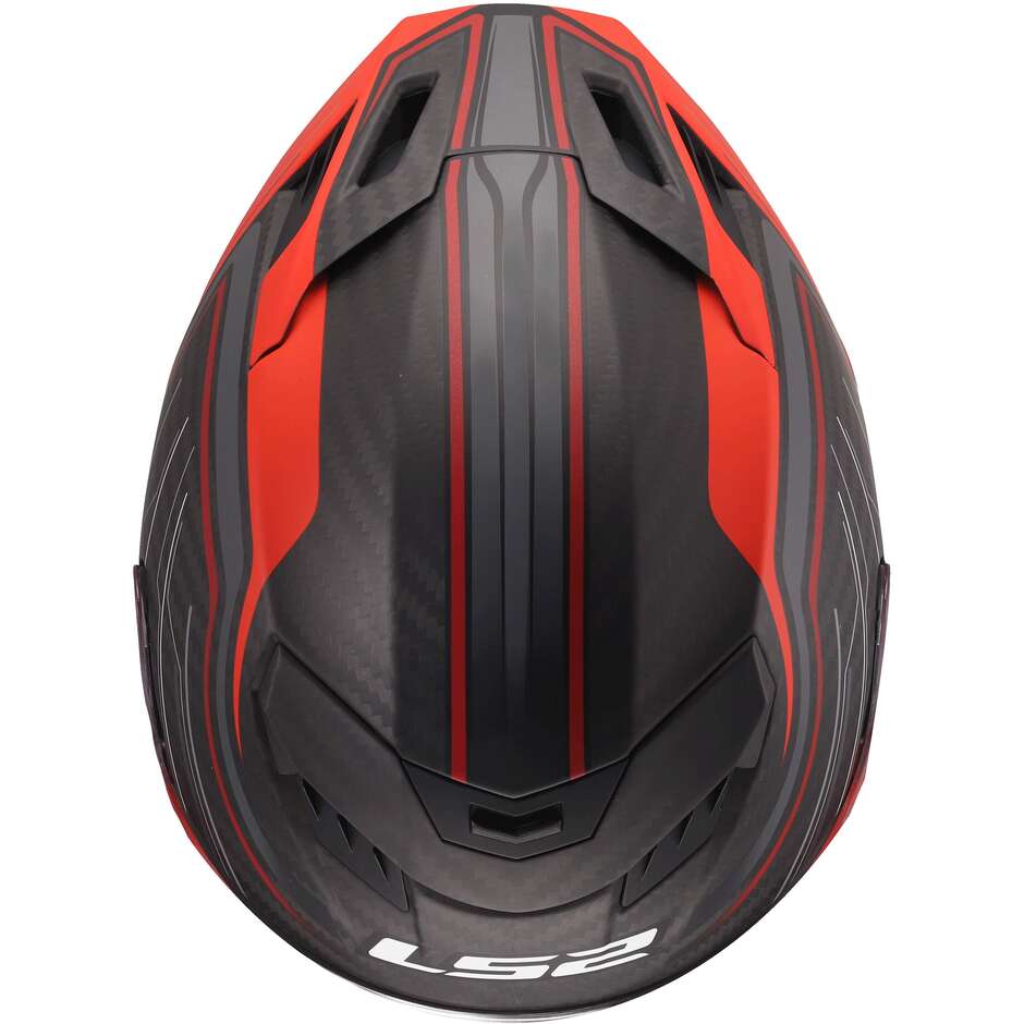 LS2 FF807 DRAGON SUBIC Full Face Motorcycle Helmet Red