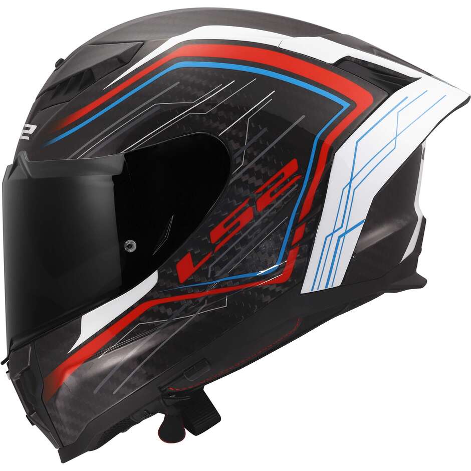 LS2 FF807 DRAGON SUBIC Full Face Motorcycle Helmet White Blue Red