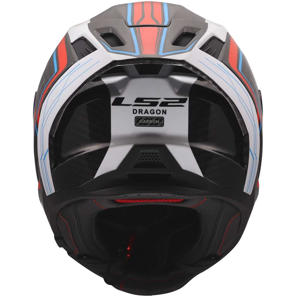 LS2 FF807 DRAGON SUBIC Integralhelm Motorrad Weiß Blau Rot