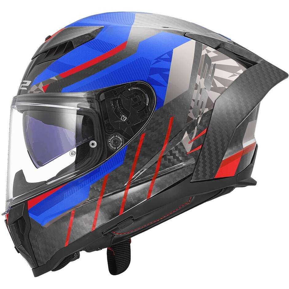 LS2 FF807 DRAGON TRAX Blue Red Full Face Motorcycle Helmet