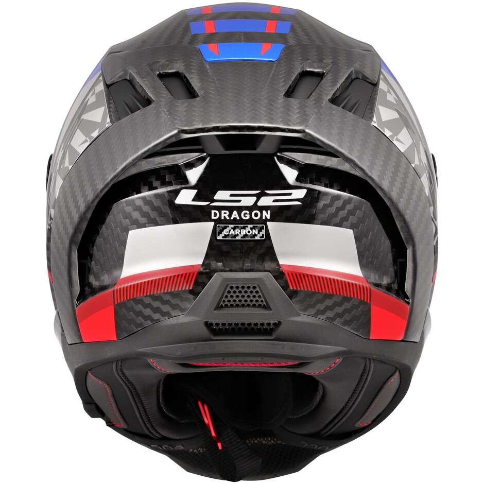 LS2 FF807 DRAGON TRAX Blue Red Full Face Motorcycle Helmet