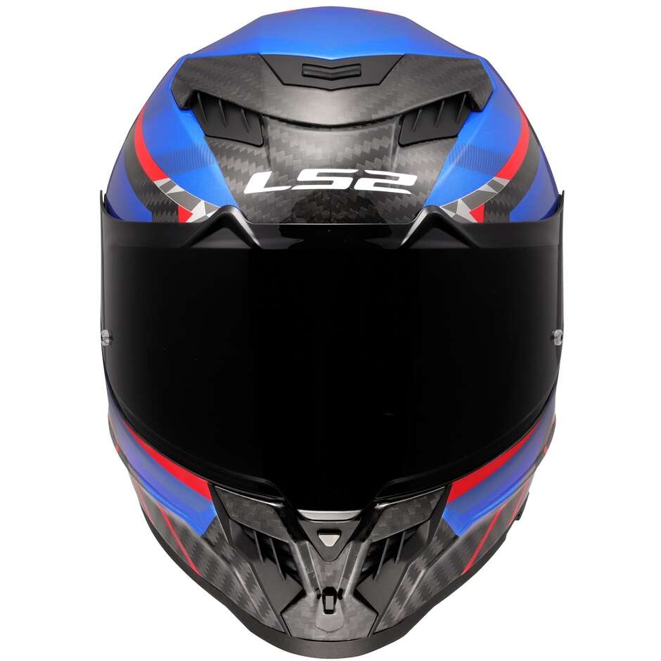 LS2 FF807 DRAGON TRAX Blue Red Full Face Motorcycle Helmet