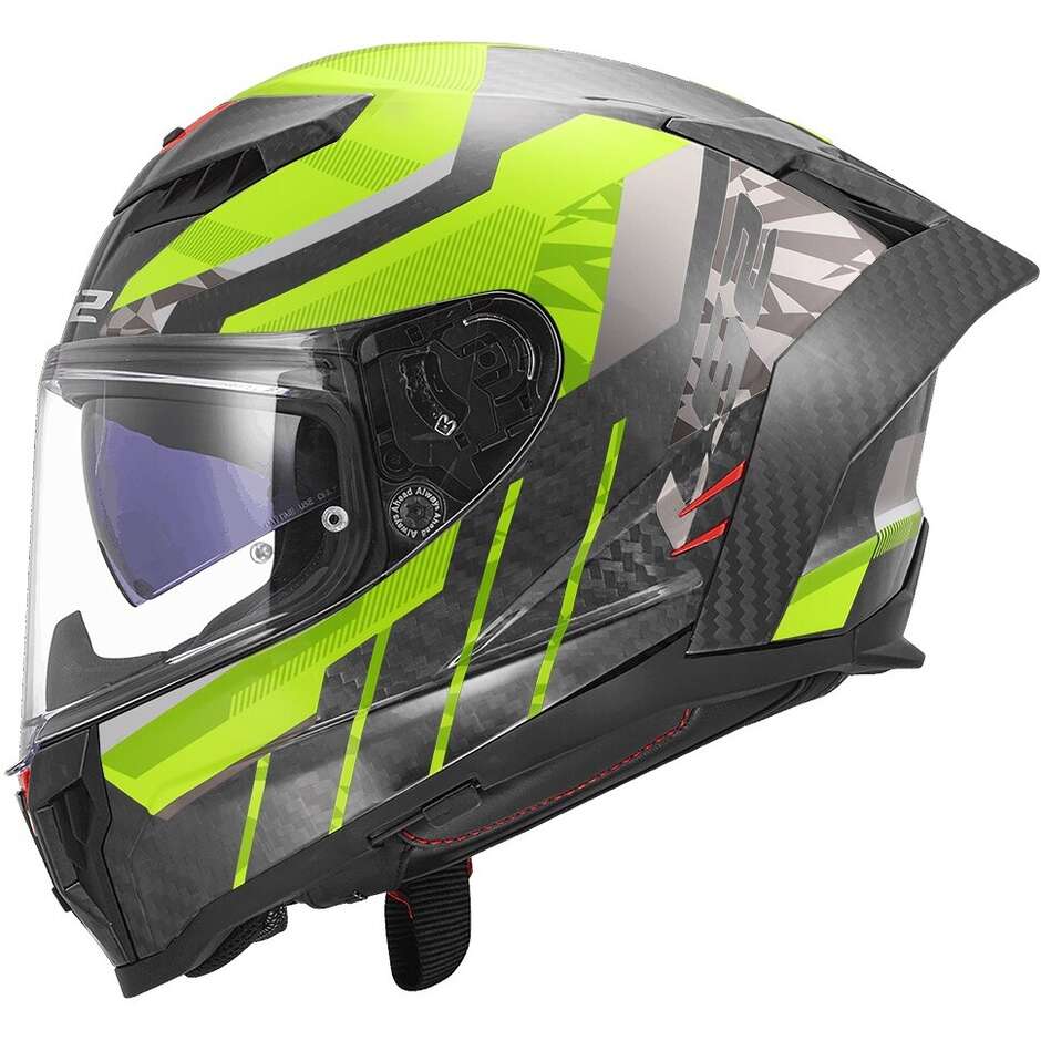 LS2 FF807 DRAGON TRAX Full Face Motorcycle Helmet Fluorescent Yellow