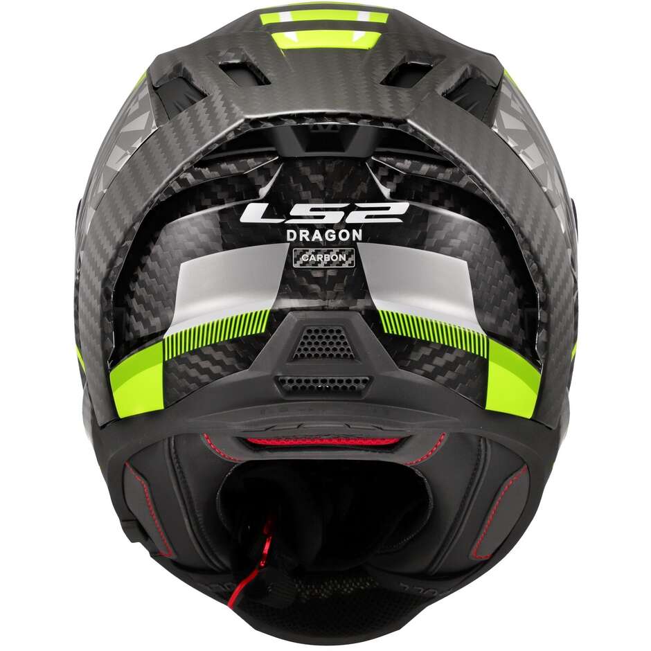 LS2 FF807 DRAGON TRAX Full Face Motorcycle Helmet Fluorescent Yellow