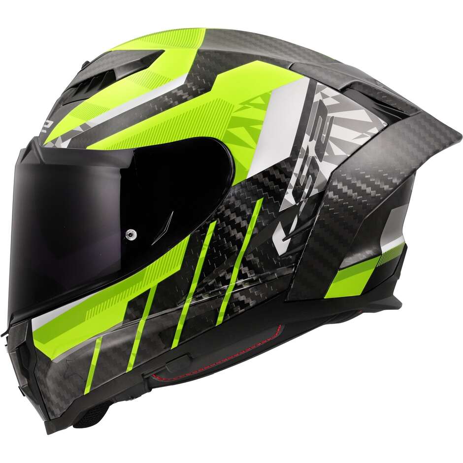 LS2 FF807 DRAGON TRAX Full Face Motorcycle Helmet Fluorescent Yellow