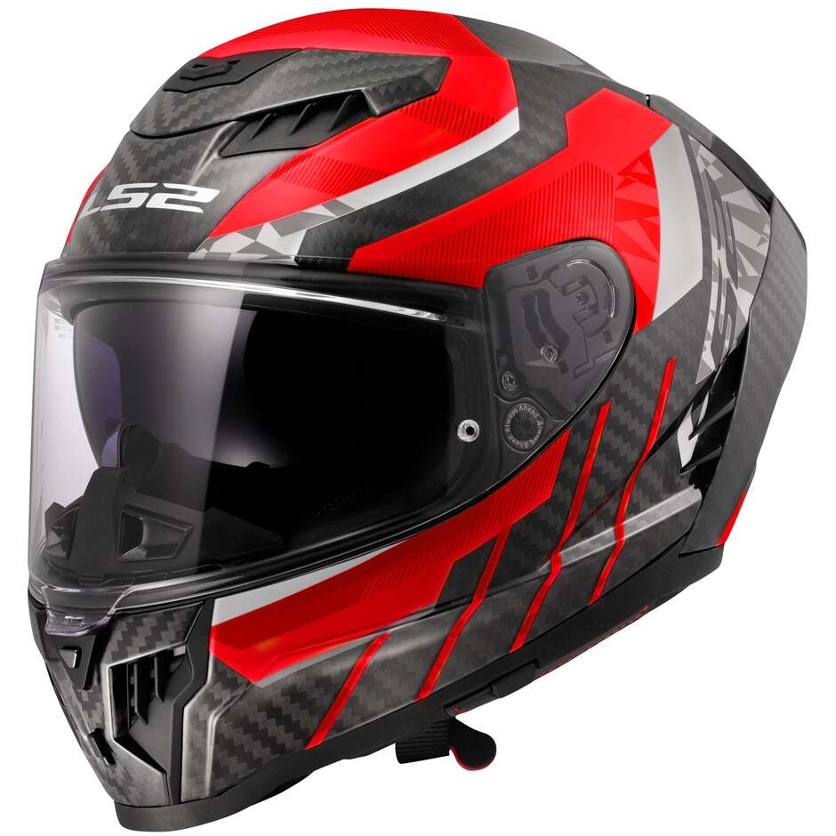 LS2 FF807 DRAGON TRAX Integraler Motorradhelm Rot