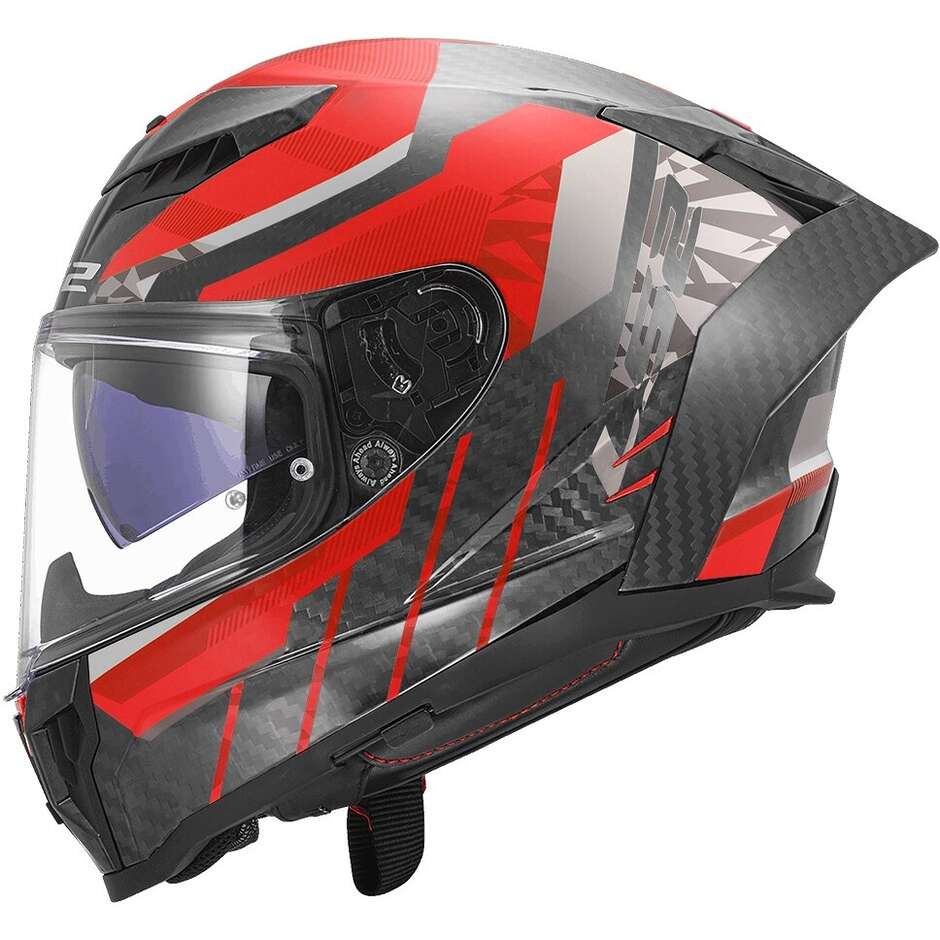 LS2 FF807 DRAGON TRAX Integraler Motorradhelm Rot