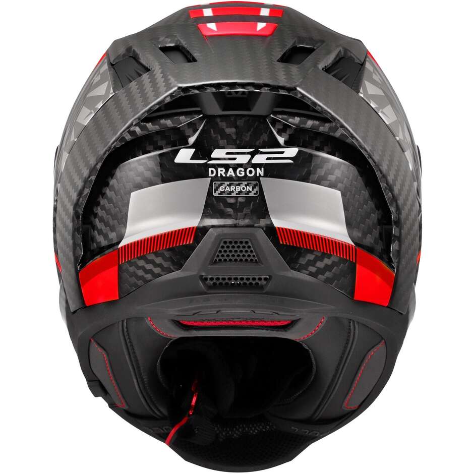 LS2 FF807 DRAGON TRAX Integraler Motorradhelm Rot