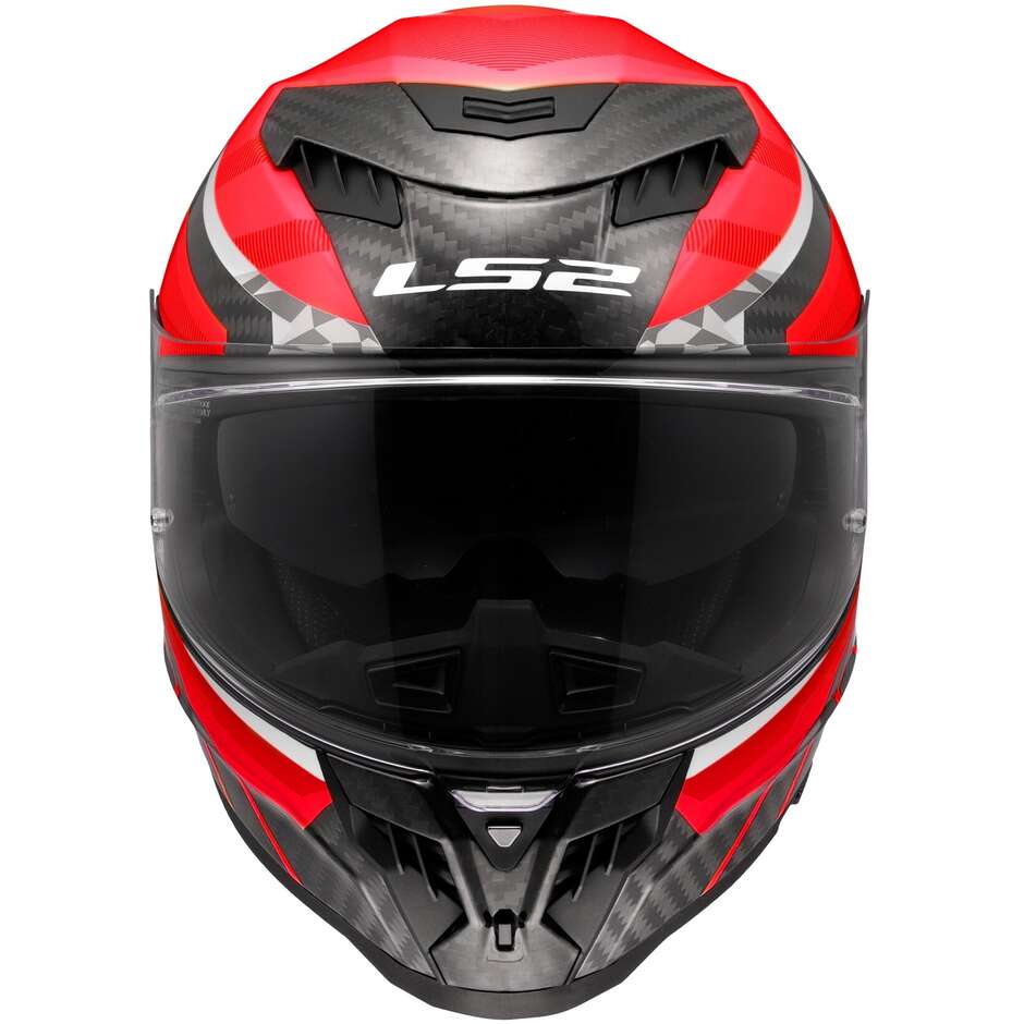 LS2 FF807 DRAGON TRAX Integraler Motorradhelm Rot