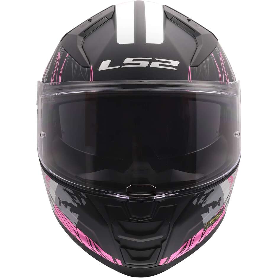 LS2 FF811 VECTOR II DARFLO Full Face Motorcycle Helmet in HPFC Black Pink