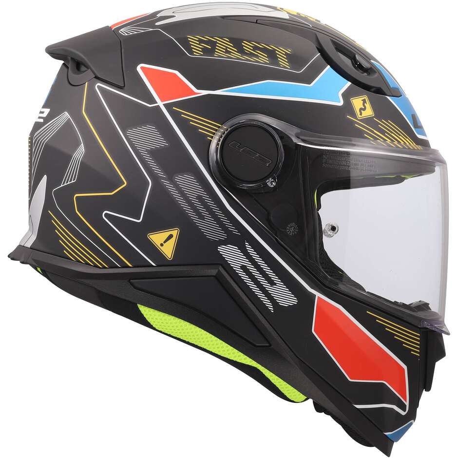LS2 FF812 KID ZERO Integralhelm für Kinder, Grau/Rot
