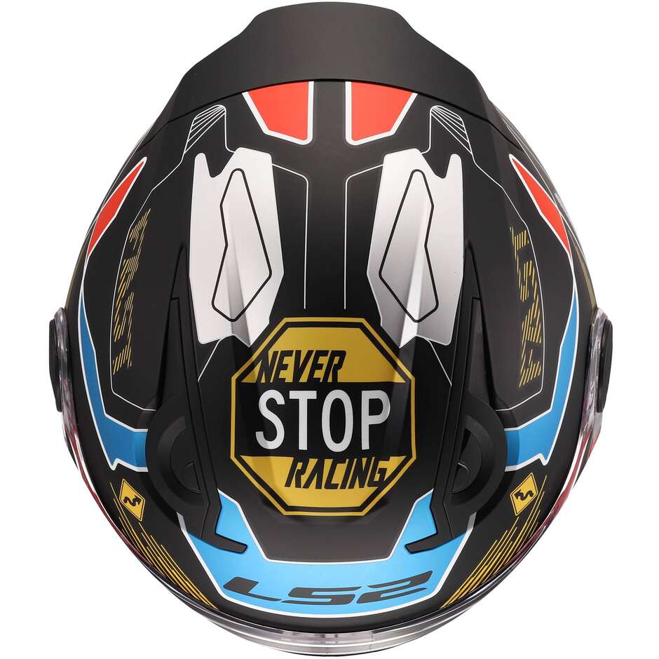 LS2 FF812 KID ZERO Integralhelm für Kinder, Grau/Rot