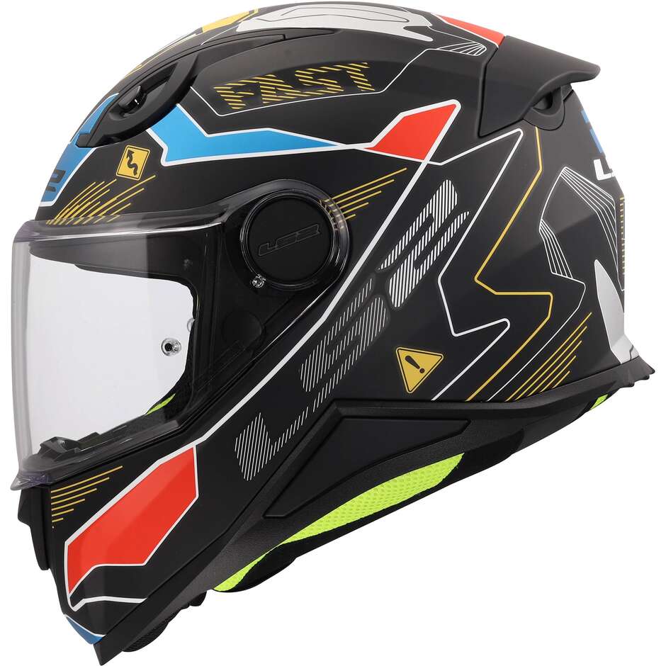 LS2 FF812 KID ZERO Integralhelm für Kinder, Grau/Rot