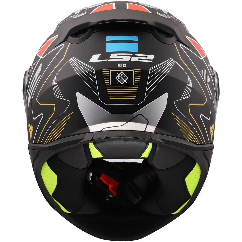 LS2 FF812 KID ZERO Integralhelm für Kinder, Grau/Rot