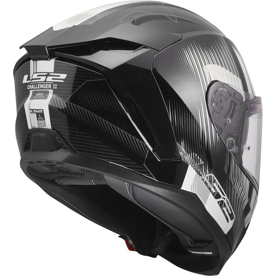 LS2 FF817 CHALLENGER II NITRO Integralhelm Motorrad Schwarz Grau